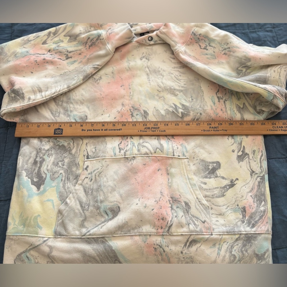 RAILS MAREN HOODIE IVORY PASTEL MARBLE NWOT SIZE M $188 - Picture 7 of 11